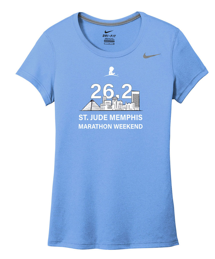 Nike Dri-Fit Women's 26.2 St. Jude Memphis Marathon Performance Tee